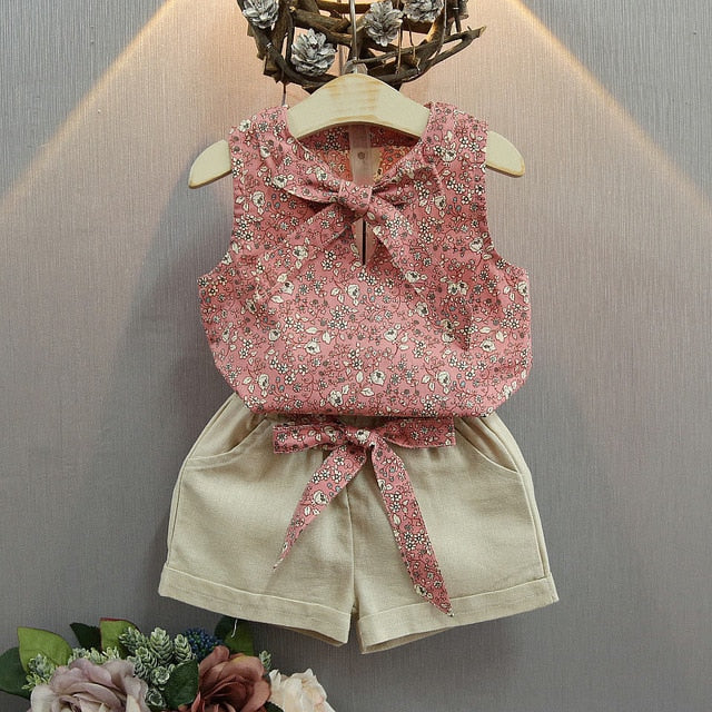 Bow Tie 2 Pcs Dresses